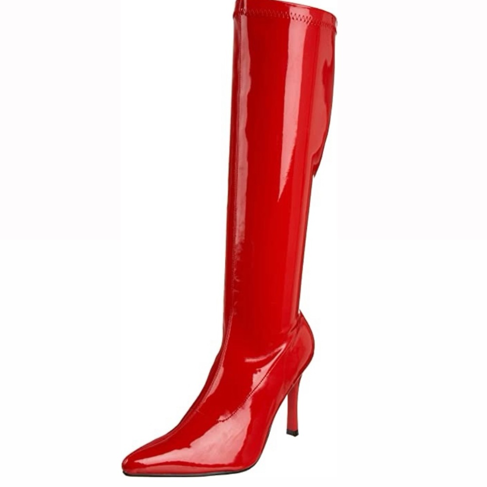 NIB Funtasma Lust 2000 Red Patent Leather Boots US 8